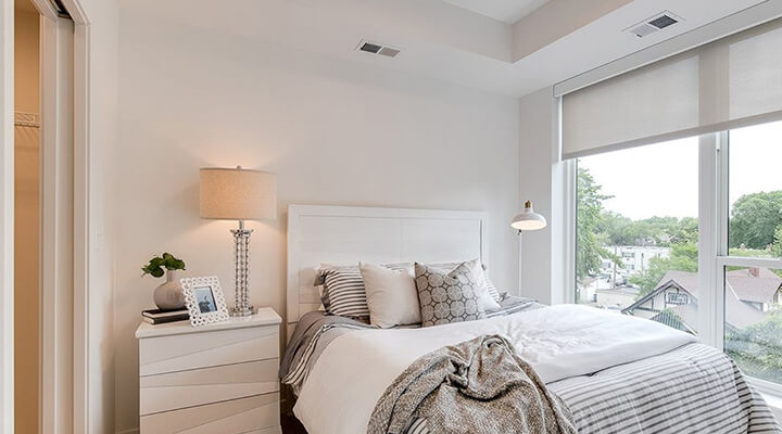an apartment bedroom