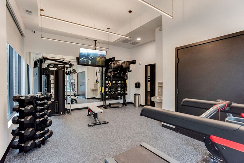 the fitness center